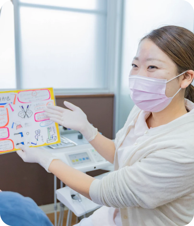 丁寧でわかりやすいご説明とご納得の上での安心治療